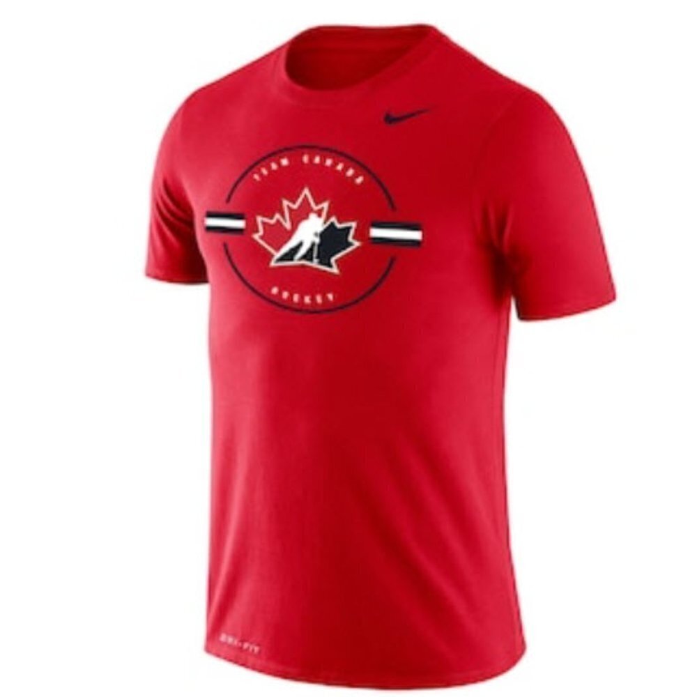 NIKE Red Hockey Canada Legend 2.0 Performance - T-Shirt​​​ Size  Xlarge